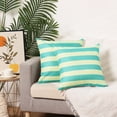 thumbnail image 6 of HMETOL Pack of 2 Throw Pillow Covers Modern Square Cushion Covers for Sofa Couch Living Room Light Blue-2 18" x 18", 6 of 6