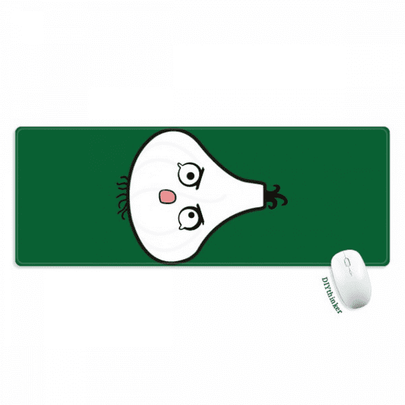 Garlic Injustice Lovely Little Happy Mousepad Large Stitched Edges Mat Extended Game Office