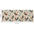 thumbnail image 7 of Beige Chicken Floral Pattern Kitchen Rug Mat,Kitchen Runner Rugs Non Skid Washable,Decorative Kitchen Floor Mats for Kitchen,Sink,Laundry,17"x47.2", 7 of 7