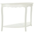 thumbnail image 2 of SAFAVIEH Christina Solid Rustic Demilune Console, Shady White, 2 of 4