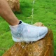 thumbnail image 2 of Botas de lluvia de silicona gruesas, fundas impermeables para zapatos, protectores de zapatos unisex, transparentes, antideslizantes, impermeables, 2023, 2 of 5