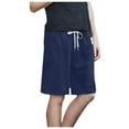 thumbnail image 2 of HAIJIE Women's Swim Shorts Adjustable Ruched Side Bikini Shorts Sweatshorts Womens Cargo Shorts for Girlfriend Summer Daily Wear, 2 of 4