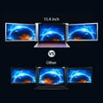 thumbnail image 2 of Docooler Portable Triple-screen Monitor 15.4 inch Easy Installation 1920*1080 Resolution for 15-17 inch Laptop Expansion Screen, 2 of 7