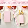 thumbnail image 5 of 100 Pcs Paper Disposable Napkins 2 Ply Dinner Guest Cocktail Napkins Hand Towels for Wedding Spring Birthday Party Bridal Anniversary Reception, 13 x 16 Inches (Light Pink), 5 of 14