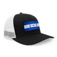 thumbnail image 3 of International Tie Honduras Flag Hat for Men and Women - Adjustable Snapback Trucker Baseball Cap (Black White), 3 of 3