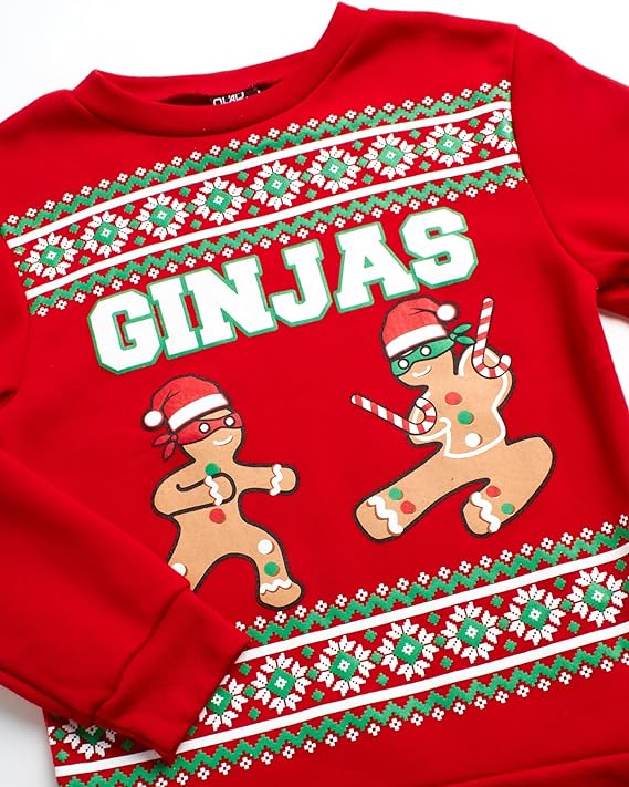 Quad Seven Boys' Ugly Christmas Sweater - Fleece Novelty Xmas Holiday ...