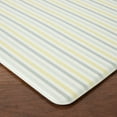 thumbnail image 5 of Martha Stewart Amber Floral Daisy Stripe Reverisble Water Resistant Kitchen Mat, Yellow/Coral, 20"x30", 5 of 12
