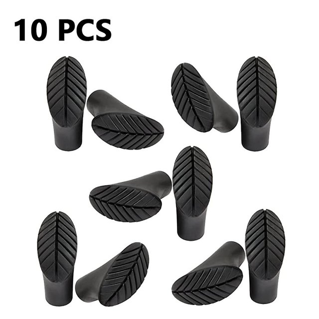 10 piezas de bastones de trekking, accesorios para bastones, bastones para caminar de montañismo, botas de goma, fundas para pies de piel de oveja TUNC Sencillez