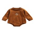 thumbnail image 1 of Chandail en Molleton à Col Rond pour Bébé Garçon Fille, Barboteuse à Manches Longues, Pull Surdimensionné, Vêtements d'Automne, 1 of 7