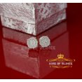 thumbnail image 2 of King of Bling's Aretes Para Hombre 925 Yellow Silver 1.68ct Cubic Zirconia Round Women's Earring, 2 of 10