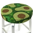 thumbnail image 3 of Susaid Big Colorful Avocados Print Elastic Bar Stool Cover Personalized Washable Stool Cover for Barbershop Home Bar Kitchen-12 inch, 3 of 7