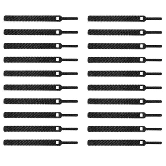 Miangastore 40Pcs Reusable Fastening Cable Ties Adjustable Cord Ties Cable Management Straps