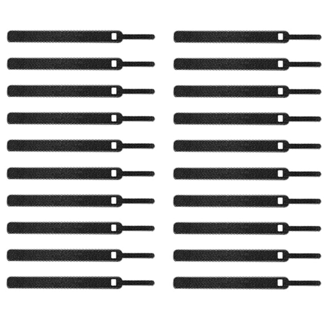 Weiweiguan 20Pcs Reusable Fastening Cable Ties Adjustable Cord Ties Cable Management Straps