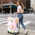 thumbnail image 5 of Stretch Luggage Cover XL(29-32in)– Elastic Travel Suitcase Protector with Handle Openings & Bottom Closure, Washable Polyester Spandex Suitcases Cover, Daisy Flower Print, 5 of 5