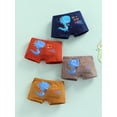 thumbnail image 5 of Kids Little Boys Boxer Briefs 4-Pack Cartoon Cars Dinosaur Print Underwear Boy Underpants Panties Shorts, 5 of 9