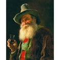 thumbnail image 3 of Franz von Defregger 20x24 Black Modern Framed Museum Art Print Titled - Tyrolean Farmer with Wine Glass, 3 of 5