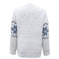 thumbnail image 5 of IROINNID Women's Comfy Mid-Length Graphic Prints Cardigan Open Front Long Sleeve Outwear, White, 5 of 5
