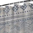 thumbnail image 3 of Blue Geometric Chevron Dot Pattern Shower Curtain 36"x72" ,Bathroom Decorative Shower Curtains Set with 12 Hooks,Modern Waterproof Washable Shower Curtain, 3 of 6