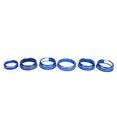 thumbnail image 2 of Audio Knob Ring Climate Control Knob Ring 6PCS AC Audio Headlight Button Covers Blue Short Type Replacement For   4-Wheel Drive Trailer 2018-2020, 2 of 8