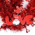 thumbnail image 2 of Glowing Ornaments Led Decoration Wreath Red Heart Shaped Garland Valentine Day WHITE LIGHT, 2 of 7