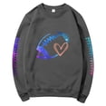 thumbnail image 4 of Holzkary Sweatshirts for Women Hoodies Football Funny Sweatshirt for Graphic Print Sunday Long Sleeve Graphic Printed Pullover Top Comfy Fall Winter Outfits Clothes 2025 Fashion Dark Grey L, 4 of 4
