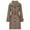 Khaki-Coat, variant on Qetyuw Womens Trench Coat Casual Long Sleeve Lapel Peacoat Belted Slim Overcoat Winter Chunky Single Breasted Coats