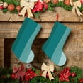 thumbnail image 6 of Bingfone Teal Color Print Personalized Christmas Stocking - Snowman Design Large 18 inch,Family Holiday Season Decor, 6 of 8