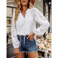 thumbnail image 4 of Blusa de manga larga para mujer, temperamento elegante, combina con todo para primavera y otoño, 4 of 8