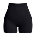 thumbnail image 4 of Shorts for Women JIANLAI Womens Ribbed Seamless High Waist Biker Shorts Stretchy Knit Athletic Workout Shorts Soft Breathable Gym Yoga Running Casual Active Bottoms, 4 of 4