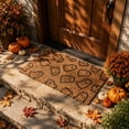 thumbnail image 4 of Halloween Doormat 40x60cm, Cute Line Ghost Print Welcome Floor Mat, Non-Slip Outdoor Porch Rug, Weather Resistant Natural Coir Entryway Decoration for Front Door, Spooky Seasonal Home Accent, 4 of 6