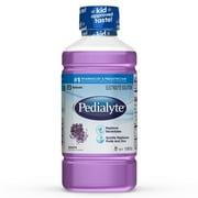 (4 pack) (4 pack) Pedialyte Electrolyte Solution, Hydration Drink, Grape, 1 Liter