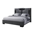 thumbnail image 3 of Global Furniture USA Oscar Dark Gray Boucle Fabric Queen Bed, 3 of 5