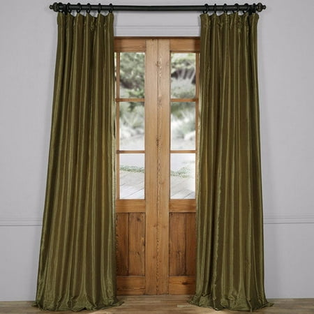 Oregano Green 50 X 120 Inch Vintage Textured Faux Dupioni Silk