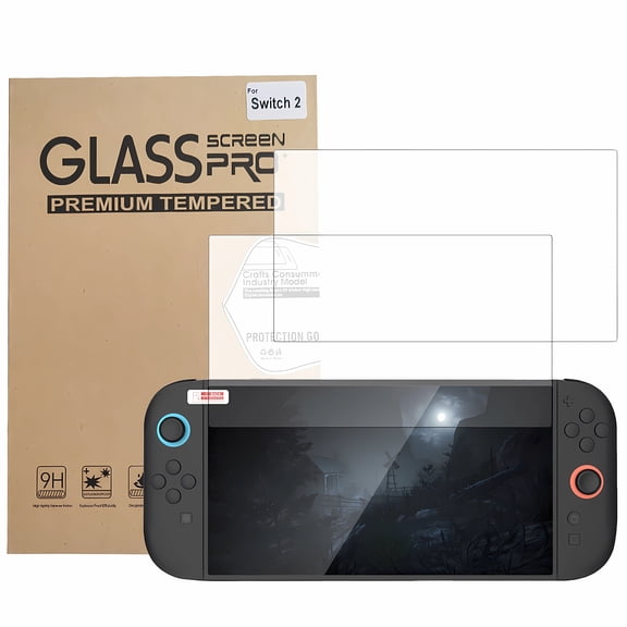 Screen Protector Tempered Glass for Nintendo Switch 2, Transparent Clear Screen Protector for Nintendo Switch 2 Accessories- 2 Packs