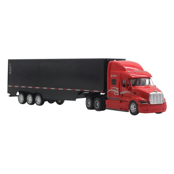 1:48 Scale Alloy Container Truck Style Heavy Hauler With Sound & Light Effects (Die Model)