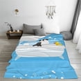 thumbnail image 5 of Pofeuu Collie in Bathtub Print Ultra-Soft Micro Fleece Blanket,for Bed Or Sofa,All Season Throw Blankets Flannel Blanket-80"x60", 5 of 7