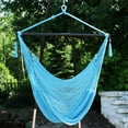 thumbnail image 3 of YANG2 Outdoor Hammock Chair Swing - Hanging Hammock Swing - Hanging Reading Chair - Soft-Spun Polyester Rope - Caribbean XL-Sky Blue, 3 of 11