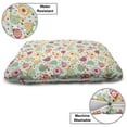 thumbnail image 3 of Turtle Pet Bed, Pre-School Themed Cartoon Design Happy Turtle in Random Alignment, Chew Resistant Pad for Dogs and Cats Cushion with Removable Cover, 24" x 39", Multicolor, by Ambesonne, 3 of 4