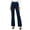 Navy, variant on Qgtaibl High Waisted Flare Work Pants for Women Double Button Slim Fit Dress Trousers with Pockets Solid Color Business Casual Pants Brown XL