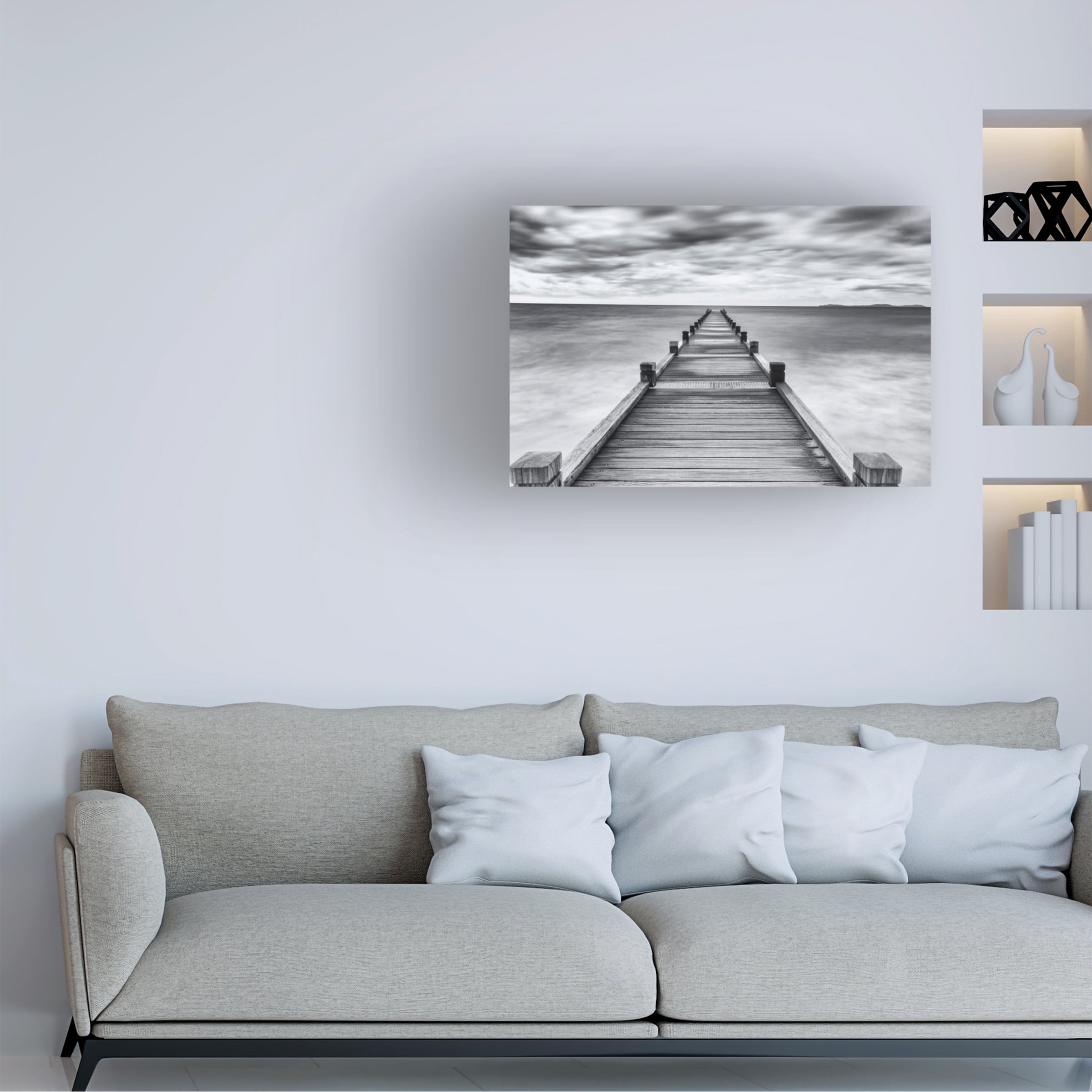 Jean-Louis Viretti 'Embarquement' Canvas Art
