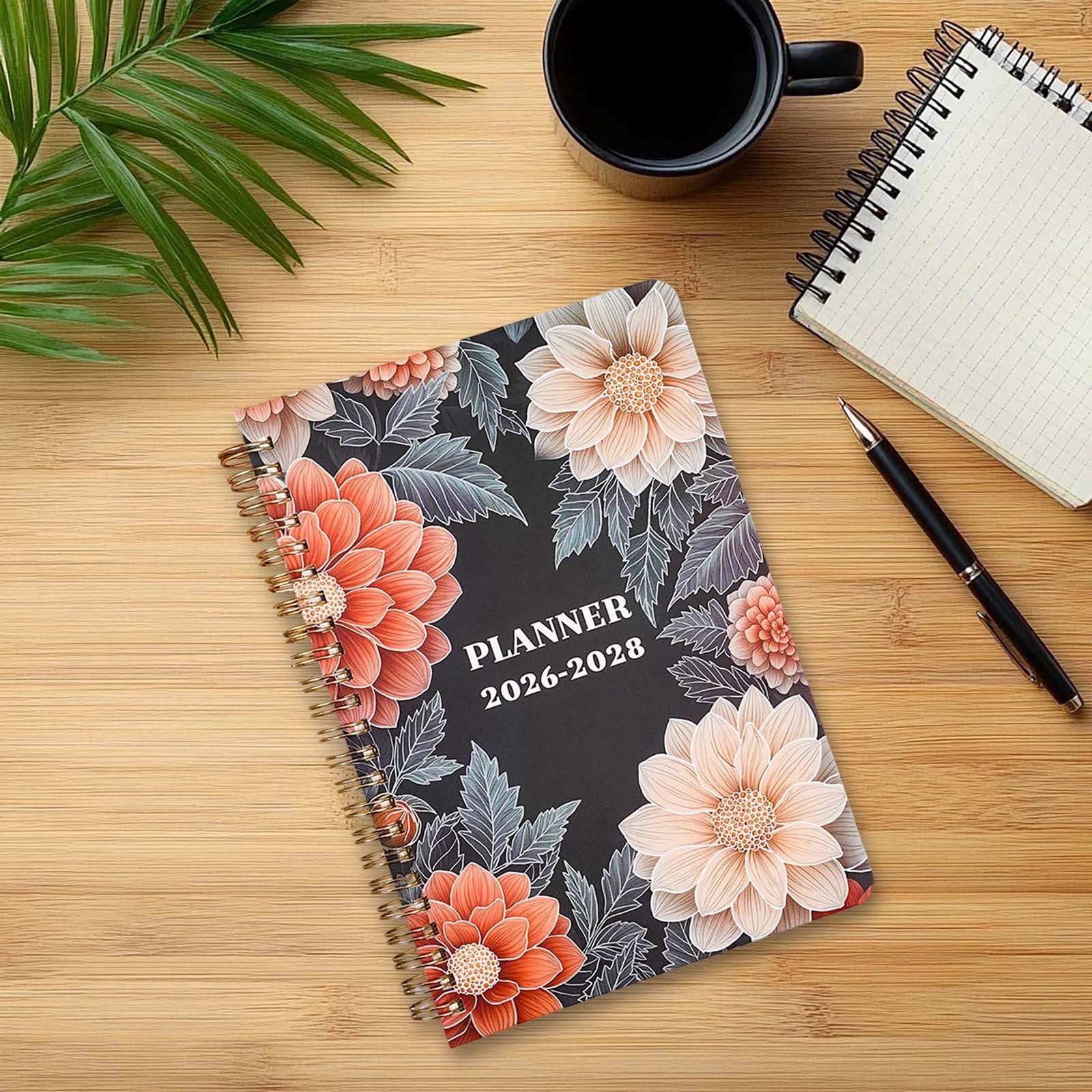 2026-2028 Planner Weekly Monthly Calendar Notebook 3 Yr Spiral Agenda for Goal Tracking Schedule Planning Office School Study Meeting Project Management Productivity Organizer Back to School Planner