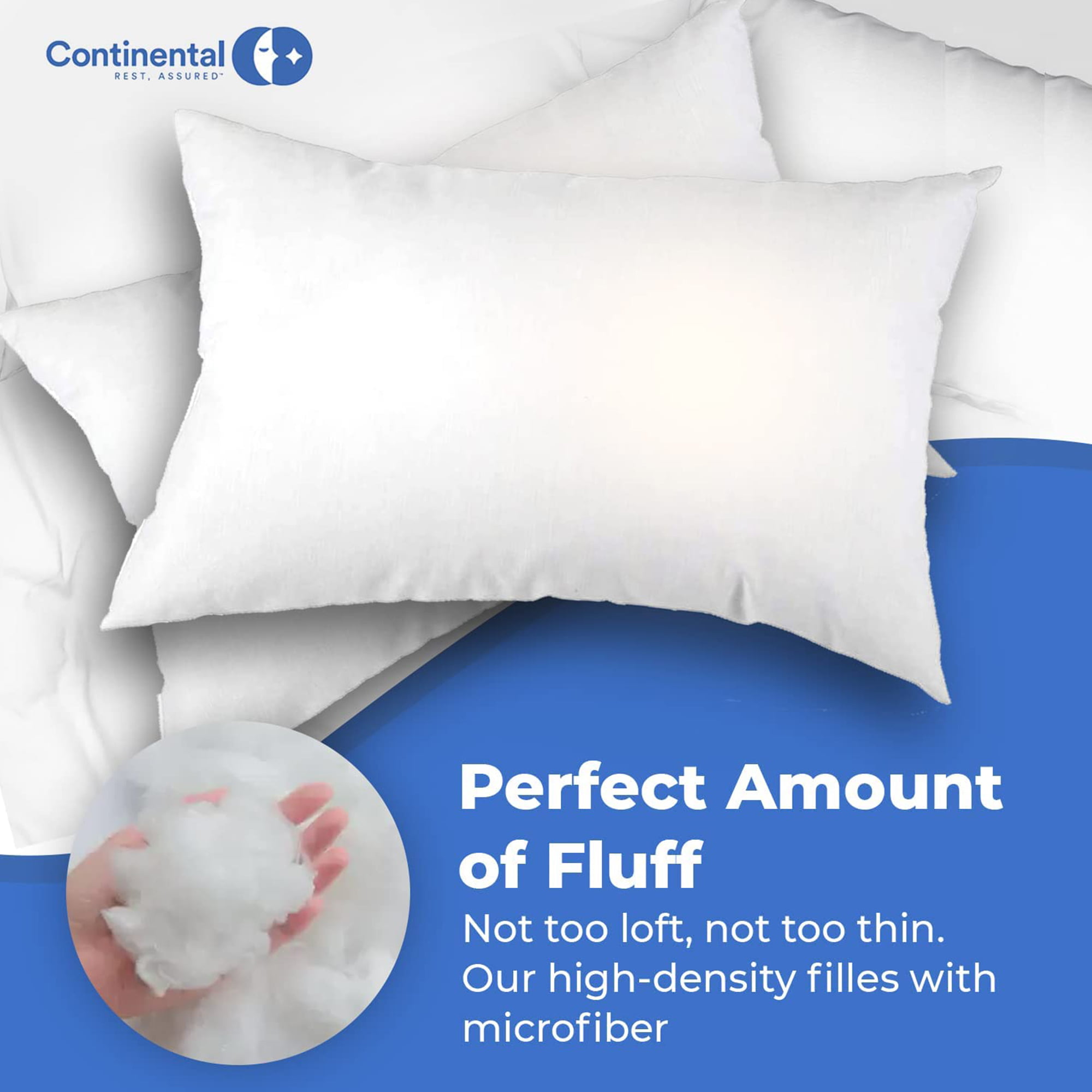 Continental Bedding Empty Pillow Shells with No Filling – 100% Cotton Pillow  Shells Only – Continental Bedding