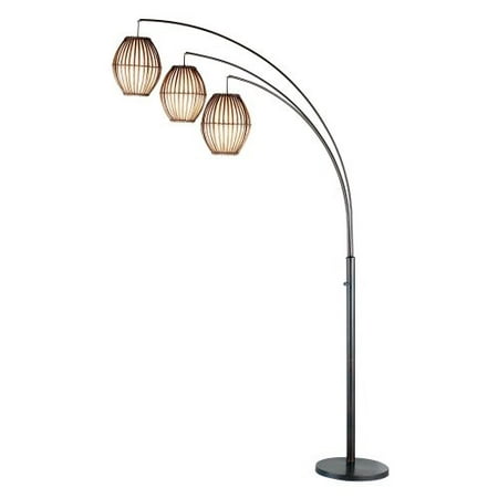 83" Maui Collection 3-Arm Arc Lamp Brown - Adesso