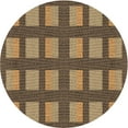 thumbnail image 1 of Ahgly Company Machine Washable Indoor Round Transitional Bronze Brown Area Rugs, 6' Round, 1 of 7