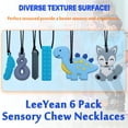thumbnail image 4 of Collares masticables LeEyean, paquete de 6, para niños sensoriales, autismo y TDAH, 4 of 7