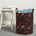 thumbnail image 5 of Goofa Fishbone Rose Printed Circular Hamper,Laundry Basket with Handles,Storage Baskets Foldable,Large Capacity Laundry Hamper-Medium, 5 of 8