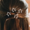 thumbnail image 2 of 20 piezas Clips de estrella, pasadores de estrella a presión, pinzas de Metal para el cabello, accesorios para el cabello para mujeres y adolescentes, 2 of 6