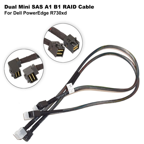 Pre-Owned Dell PowerEdge R730xd Dual Mini SAS (A1/B1), 24-Bay RAID Cable - 8T05V