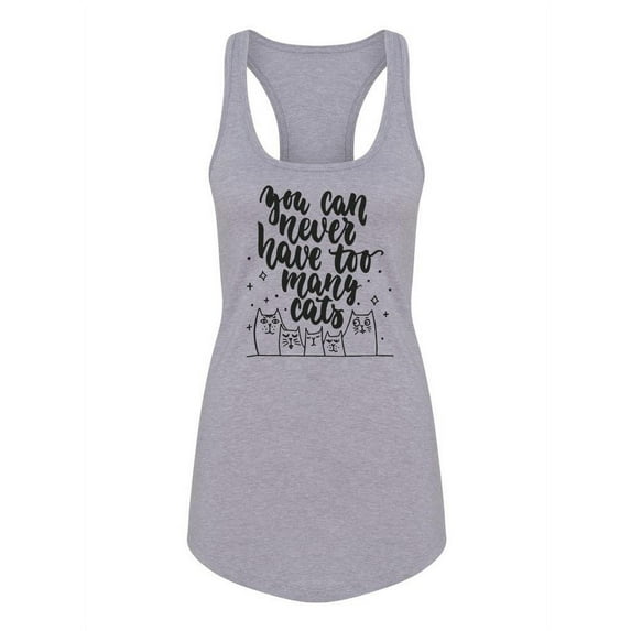 Never Have Too Many Cats Racerback Tank Women -Image by Shutterstock, Female Medium