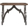 thumbnail image 6 of eHemco Ancient Style Coffee Table Side Table, Large, Black Legs and Natural Finish, 6 of 7